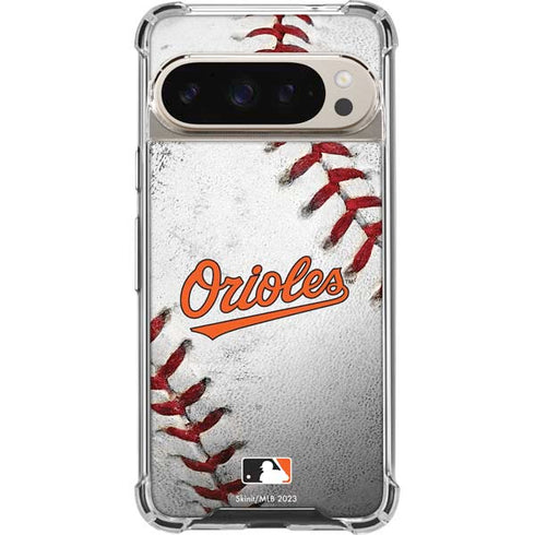 MLB Baltimore Orioles Game Ball Pixel 9/9 Pro Clear Case